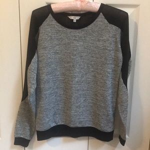 New Look grey top with sheer inserts